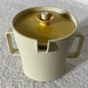 Vintage Tupperware Beige Creamer With Harvest Gold Lid